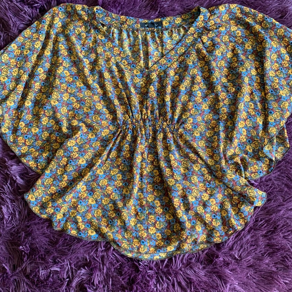 Lightweight floral blouse